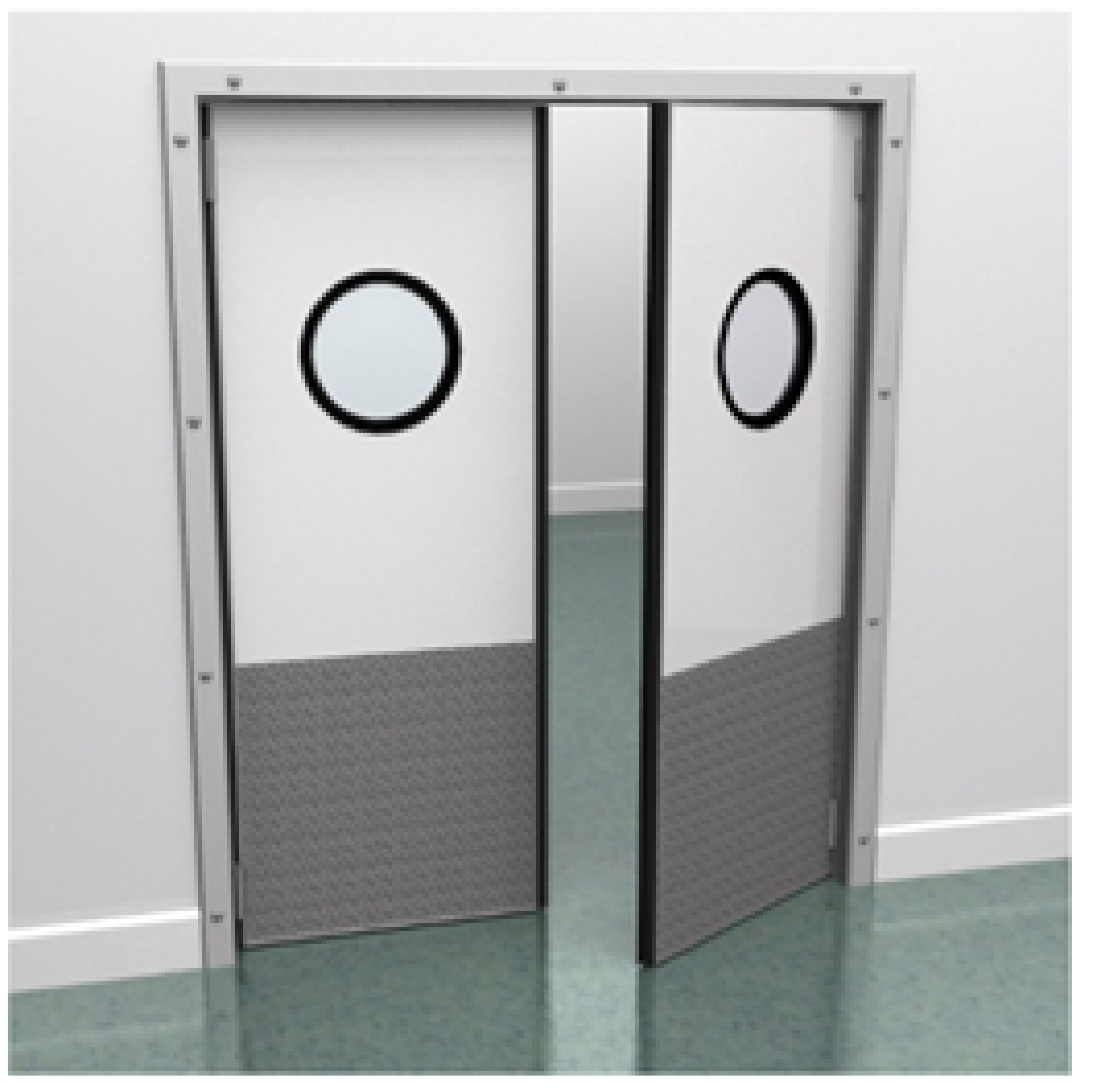 Portes va et vient 2 vantaux